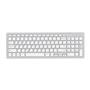 Everest KB-80W Beyaz-Gümüş 2.4Ghz Ultra İnce Q Mac-Win-Android-Ios Uyumlu Kablosuz Klavye