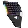 Rampage KB-277 OMNI Siyah Örgülü Type C RGB 6 Farklı Aydınlatma Modu Q Mini Gaming Oyuncu Klavyesi