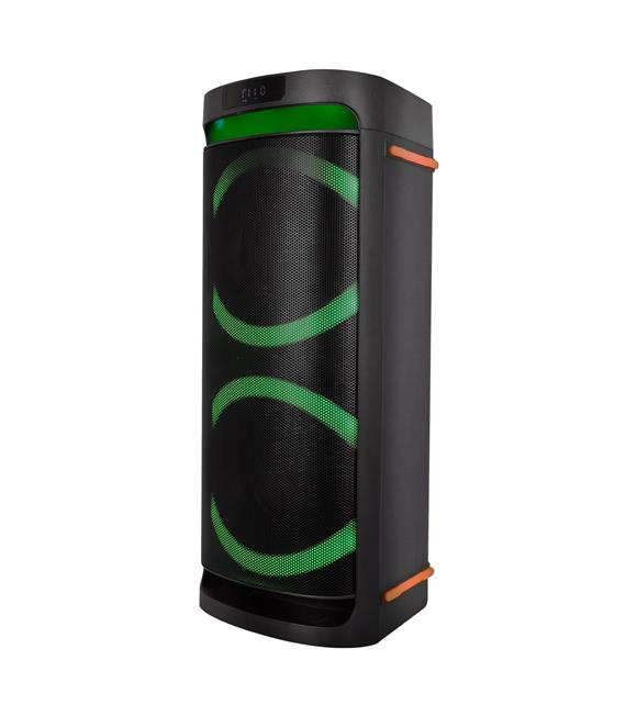 Mikado MD-260KP Rms 35W+35W 12V5.5AH RGB Işıklı USB-TF-FM-BT-TWS Kablosuz Mikrofonlu Anfi