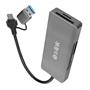 S-link SL-CR51 TypeC ve USB3.0 CF, SD, M2, Micro SD, MS 5 in 1 Metal Kart Okuyucu