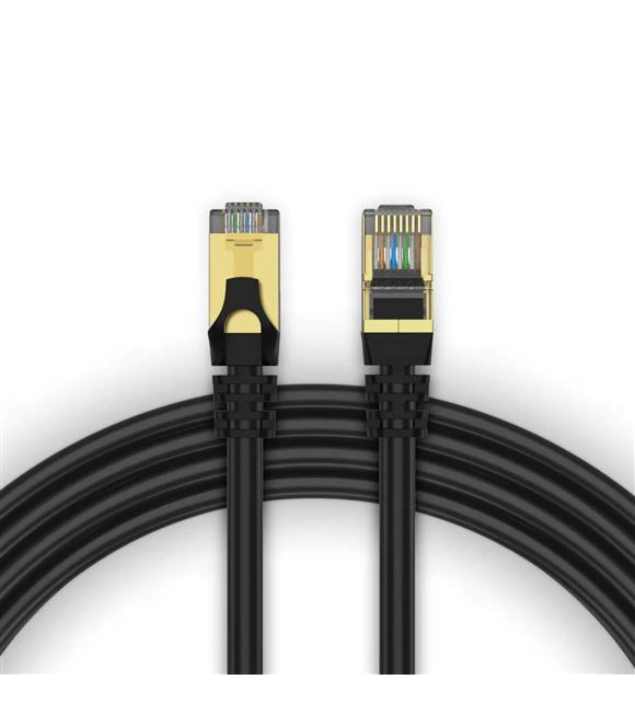 Qgeem QG-OT0620 20mt Cat6 CU AWG24-7 UTP Siyah Network Kablosu
