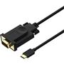 Qgeem QG-UA17 1.8m USB Type-C to Erkek VGA Kablo