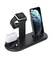 Qgeem QG-WC06B 10W 7in1 Kablosuz QC3.0 Apple&Android 2xTelefon,iwatch,Earpods,Akıllı Kalem