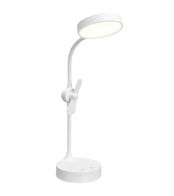 S-link SL-8740 Masa Üstü Ledli Fanlı - Aynalı Makyaj ve Okuma Lambası