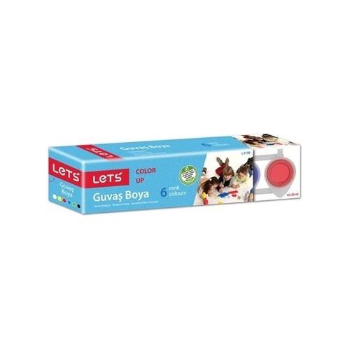 Lets Guaj Boya 25 ML 6 Renk L-5150 Okula Dönüş Kampanyası Boya Gereçleri