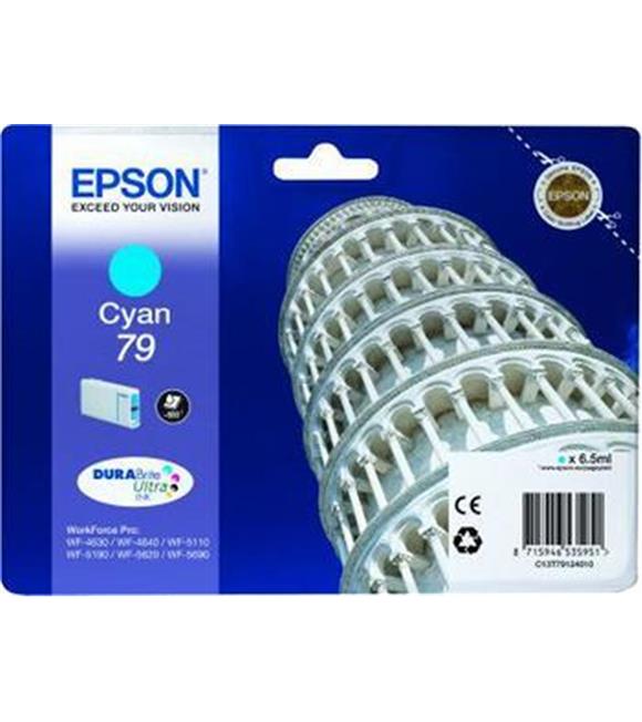 Epson WP5110-5190 Cyan Mavi Mürekkep Katuş T79124010