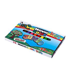 Nova Color Mum Boya Jumbo Üçgen Silinebilir 12 Renk NC 2124