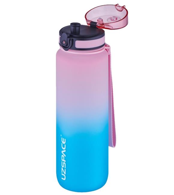 Vagonlife Uzspace 3038 1000ml Pembe-Mavi Tritan Matara