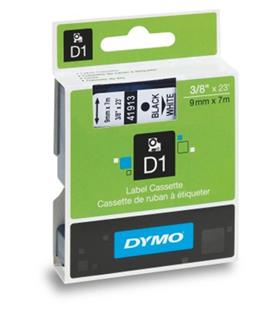 DYMO S0720680 D1 Yedek Şerit, 9 mm x 7 mt, Beyaz- Siyah (40913)