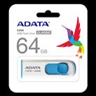 Adata C008-64GB 64GB USB2.0 Classic (White + Blue) Flash Bellek_1
