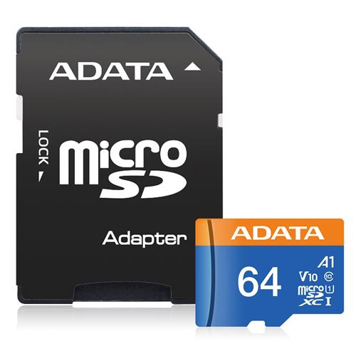 Adata 64GB Premier microSDXC Card with Adapter UHS-I Class10 V10 Hafıza Kartı Yaza Özel