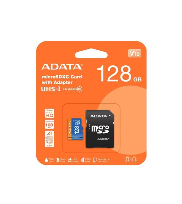 Adata 128GB Premier microSDXC Card with Adapter UHS-I Class10 V10 Hafıza Kartı