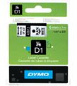 DYMO S0720790 D1 Yedek Şerit, 6 mm x 7 mt, Sarı- Siyah (43618)