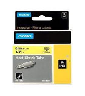 DYMO 18052 RhinoPRO Isıyla Küçülen Şerit 6mmx1,5m Sarı-Siyah