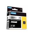 Dymo 18486 RhinoPRO SabitPolyester Şerit 12mmx5.5m MetalikGri-Siyah