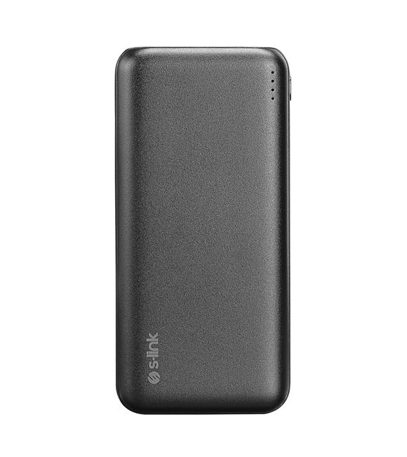 S-link G205 20000mAh Micro+Type-C+USB PD20W+QC3.0 18W Siyah Taşınabilir Pil Şarj Cihazı Powerbank
