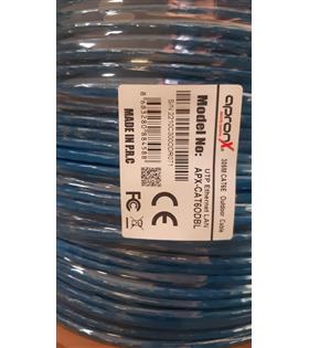 Apronx Cat6 23AWG 305Mt Outdoor 0,57mm Mavi Utp Kablo