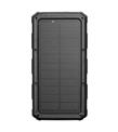 S-link Sl-P120 12000mAh PRM 2-USB+Type-C+Micro Led Lamba+1.2W Solar Panelli Siyah Taşınabilir Power