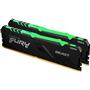 Kingston Fury Beast RGB 32GB (2x16GB) 3200MHz DDR4 CL16 Kit of 2 KF432C16BB1AK2-32 RGB Pc Ram