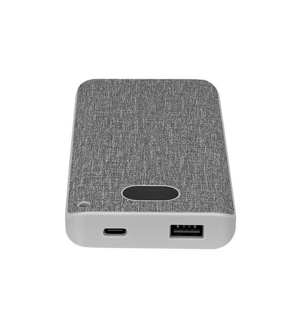 S-link IP-G10RW 10000mAh Kablosuz USB+Type-C+Micro Gri LCD Ekranlı Taşınabilir Pil Şarj Cihazı_1