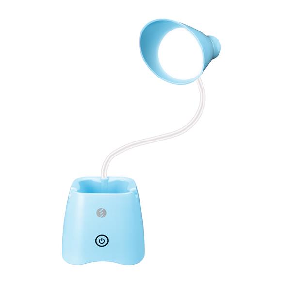 S-link SL-M9052 Mavi 14 Ledli 3V 500mAh Kalemlikli Masa Lambası