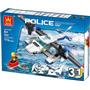 Galtoys Wange Polis Sahil Güvenlik Uçağı 3 in 1 174 Parça 51014