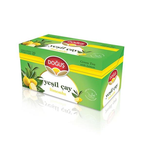 Doğuş Yeşil Çay Limonlu Poşet Çay 20x1.75 GR