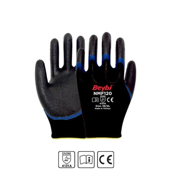 Beybi CNMF600D 9 Beden 12li Kesilmeye Dayanıklı Mikro Köpük 3-4 Nitril Kaplı Eldiven