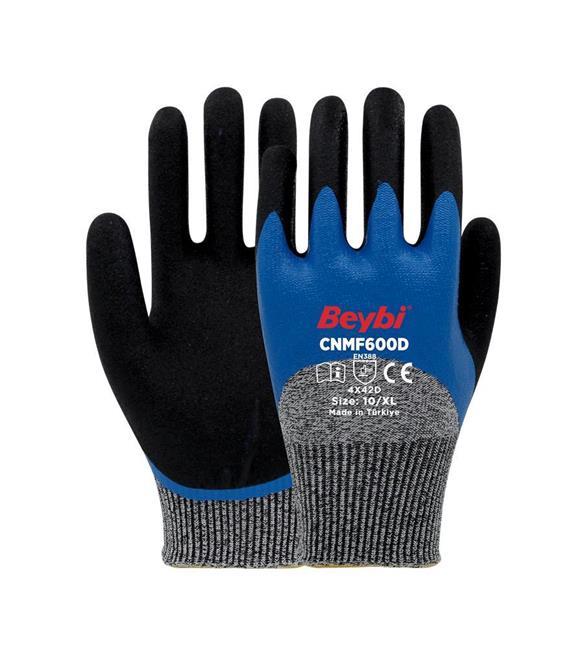 Beybi CNMF610D 10 Beden 12li Kesilmeye Dayanıklı Mikro Köpük 3-4 Nitril Kaplı Eldiven