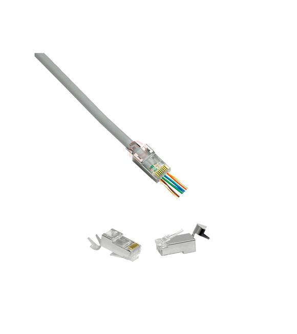 Frisby FNW-RJ4534N CAT6A-CAT7 EZ RJ45 Kutuda 70 adet Yeni Nesil Delikli Metal Konnektör