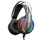 Rampage RM-K6 STARK USB 7.1 Double RGB Efekt Metalik Gri Gaming Oyuncu Mikrofonlu Kulaklık Usb