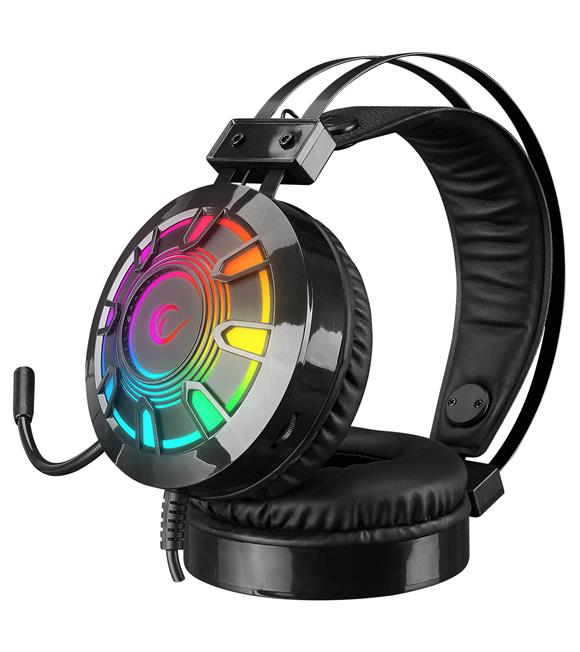 Rampage RM-K59 X-CHAIN Siyah USB 7.1 Rainbow Ledli Gaming Mikrofonlu Oyuncu Kulaklığı_3