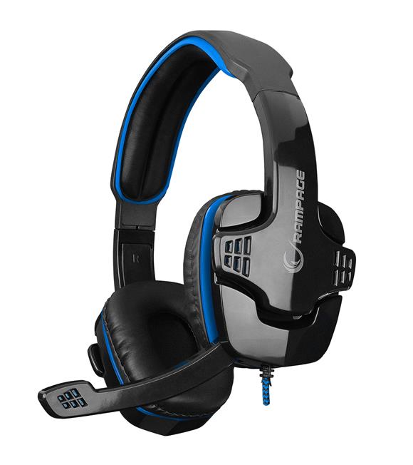 Rampage SN-R9 X-SENSE Siyah-Mavi Gaming Oyuncu Mikrofonlu Kulaklık
