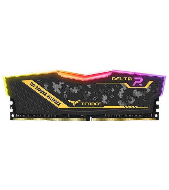 Team T-Force TUF Yellow Delta RGB 16GB(1x16GB) 3200Mhz DDR4 Gaming Ram CL16-20 (TF9D416G3200HC16F01)