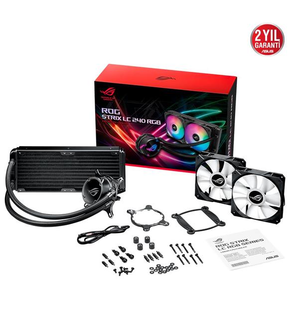 Asus Rog Strıx Lc 240 Rgb Aura Sync Rgb 240Mm Fan Sıvı Cpu Soğutucusu - 5Y Garantı