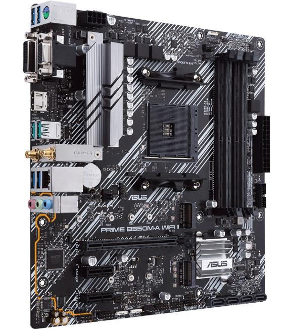 Asus Prime B550M-A WiFi II 4866mhz(OC) RGB M.2 AM4 mATX Anakart