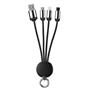 S-link SL-CP110 20cm 2A MicroUSB+Lightning+TypeC 3 in 1 LED Logolu Şarj Kablosu