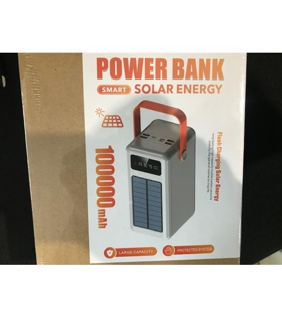 Solar Energy Nf106 100.000 Mah Powerbank 4Usb Güneş Enerji Panelli Digital Gösterge
