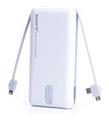 Sword 20P03 Beyaz-Gray Triple Powerbank 20.000mAH Kendinden Kablolu