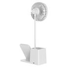S-link SL-M9055 Beyaz TypeC 10W Kablosuz Şarj Cihazı Fanlı Kalemlikli Masa Lambası_2