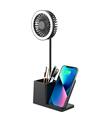 S-link SL-M9055 Siyah TypeC 10W Kablosuz Şarj Cihazı Fanlı Kalemlikli Masa Lambası