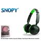 Snopy SN-045 Siyah Yeşil Baş Üstü Tek Jaklı Kulaklık