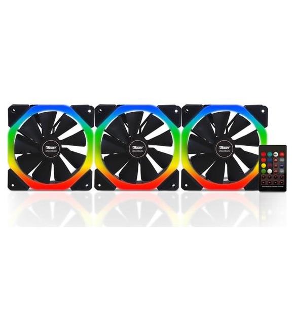 Power Boost Halo-Dual Rings 7 color 3xRGB Fan,