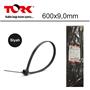 Tork TRK-600-9,0mm Siyah 100lü Kablo Bağı (90078)