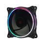 Frisby Fcl-1258b  Dual-Ring Sesiz Led Aydınlatmalı 12Cm (120mm) Kasa Fanı