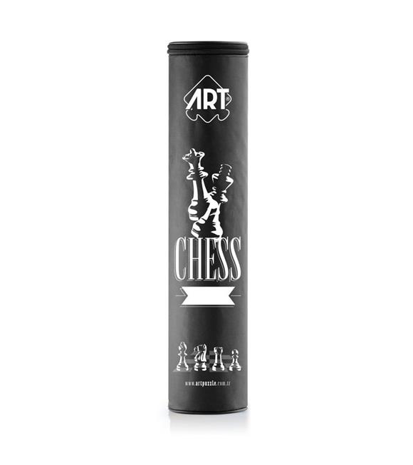 Art Satranç Takımı Okul Tipi Bez Çantalı 5925