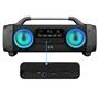 Mikado SH03 SPARTAN Led Işıklı BT-TF-USB-AUX-FM-MIC Grişli Speaker Hoparlör