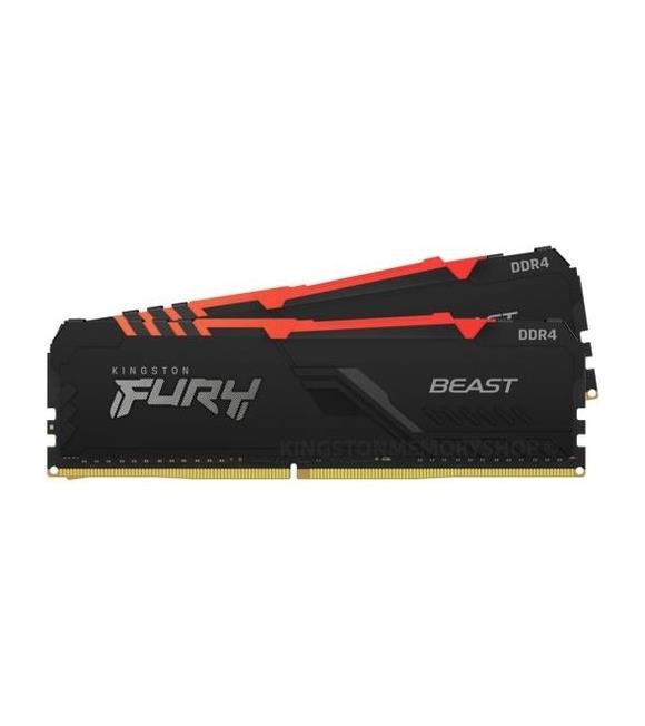 Kingston Fury Beast DDR4 64GB (2x32) 3600 Mhz RGB Pc RAM KF436C18BBAK2-64