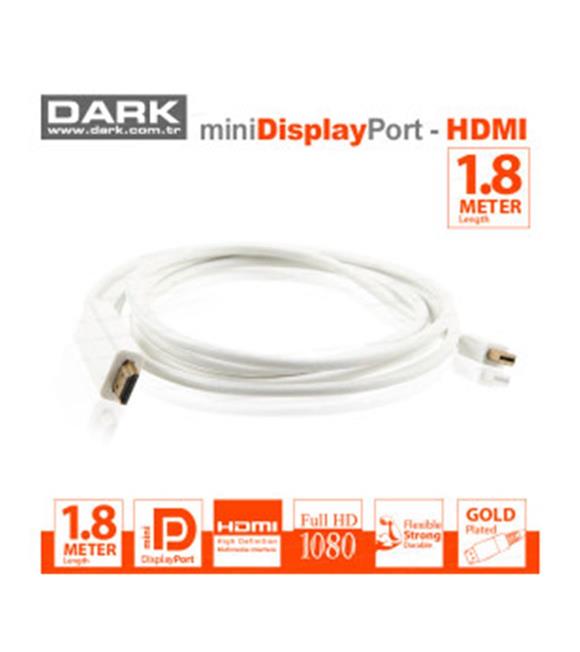 Dark MDPXHDMIL180 1.8mt Mini Displayport to Hdmı Kablo