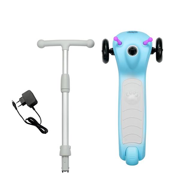 Naviway NS-05 Mavi 6km-h 100w LG Bataryalı Taşınabilir Elektrikli Çocuk Scooter
